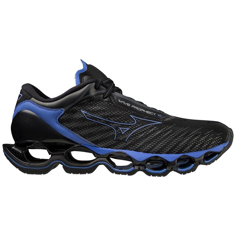 Chaussure Running Mizuno Wave Prophecy 12 Homme Noir Bleu | France M9682LP