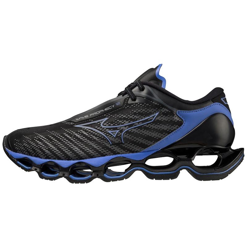 Chaussure Running Mizuno Wave Prophecy 12 Homme Noir Bleu | France M9682LP