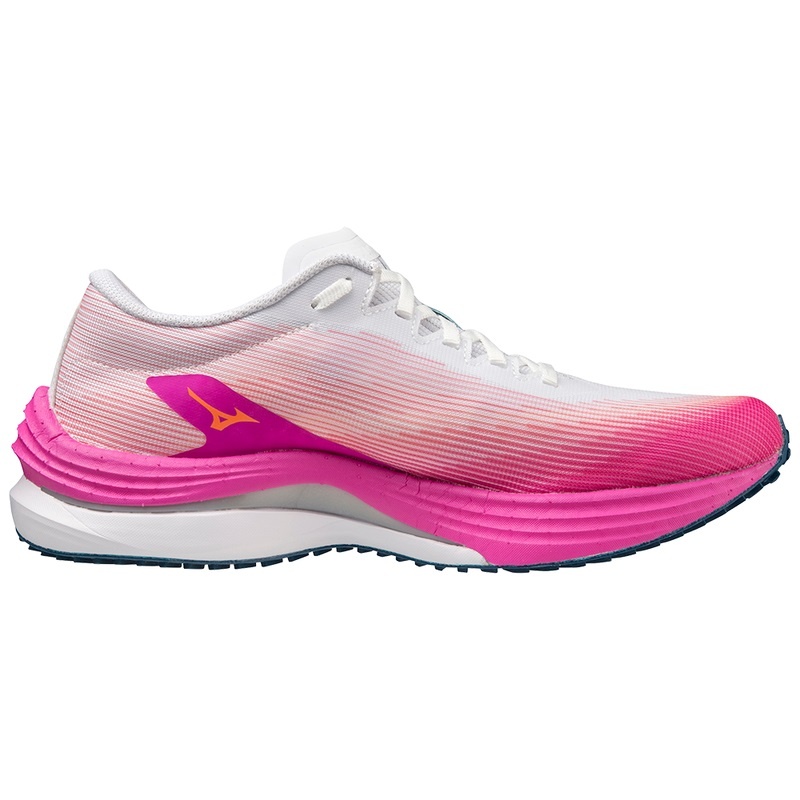 Chaussure Running Mizuno Wave Rebellion Flash Femme Blanche Argent | France M3582OC