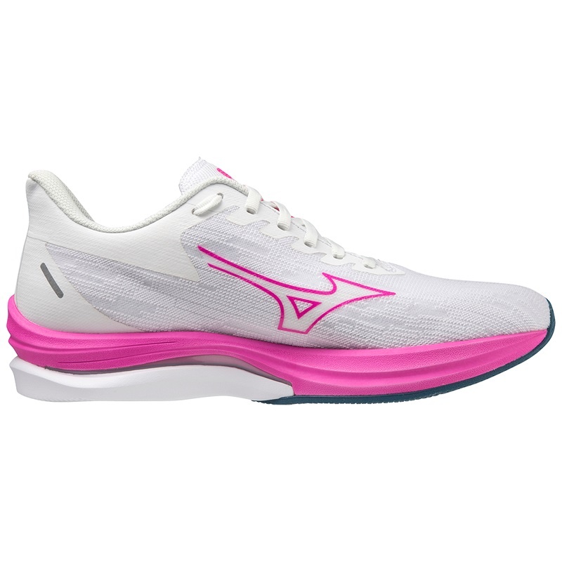 Chaussure Running Mizuno Wave Rebellion Sonic Femme Blanche Bleu | France M0651IF