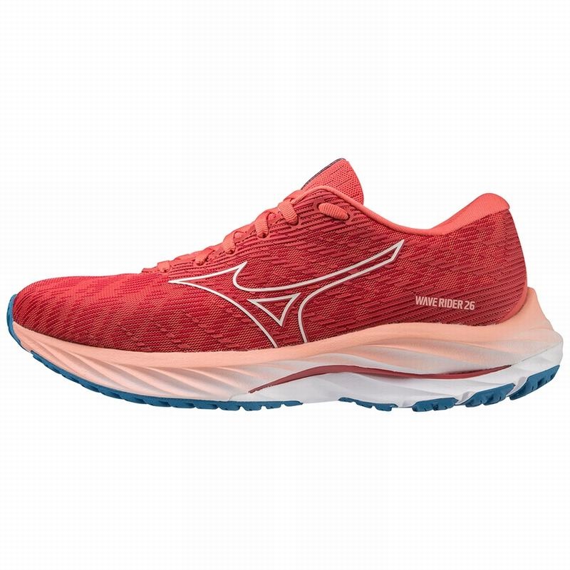 Chaussure Running Mizuno Wave Rider 26 Femme Corail Grise Bleu | France M5914VN