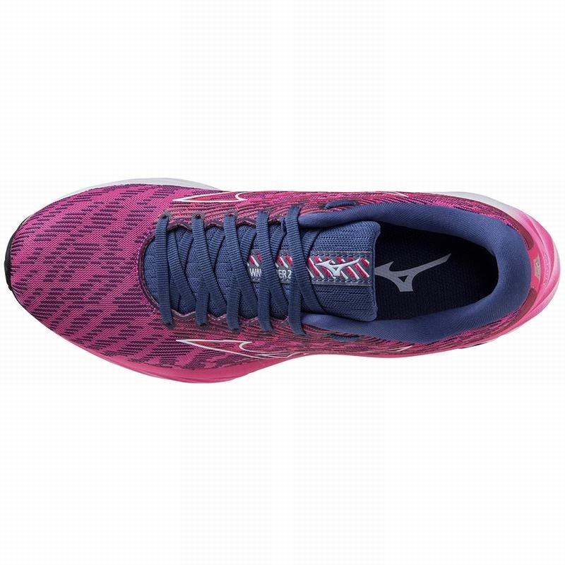 Chaussure Running Mizuno Wave Rider 26 Femme Fushia Bleu | France M3194YK