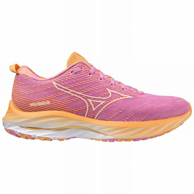 Chaussure Running Mizuno Wave Rider 26 Roxy Femme Blanche Orange | France M8617EJ