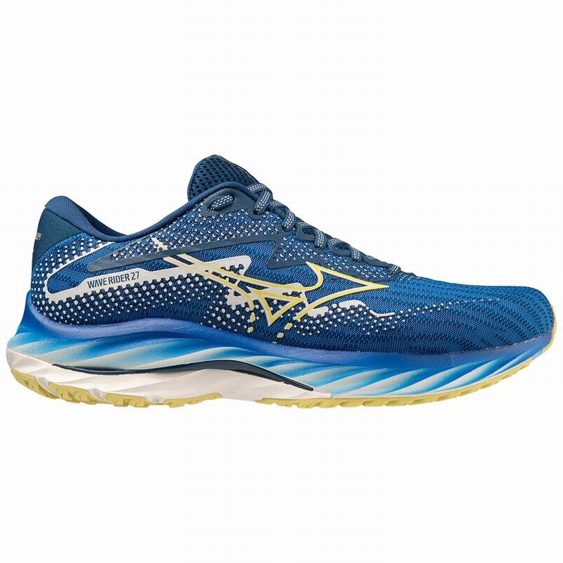 Chaussure Running Mizuno Wave Rider 27 Amsterdam Homme Bleu Marine | France M3205KD