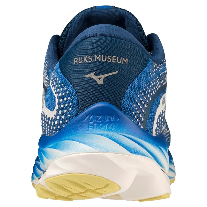 Chaussure Running Mizuno Wave Rider 27 Amsterdam Homme Bleu Marine | France M3205KD