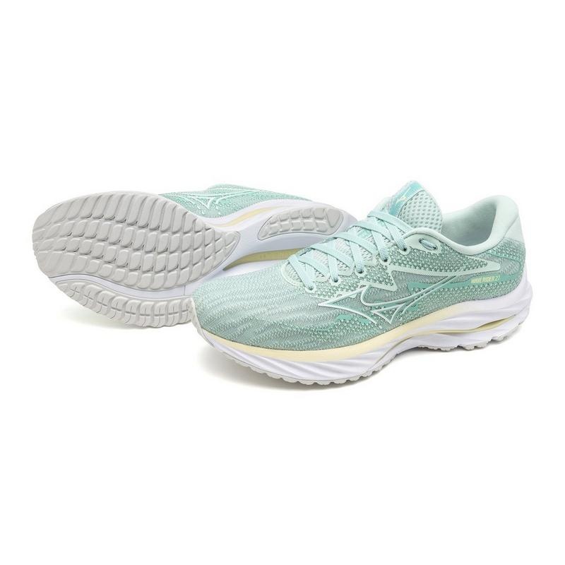 Chaussure Running Mizuno Wave Rider 27 Femme Bleu Blanche | France M2145LT