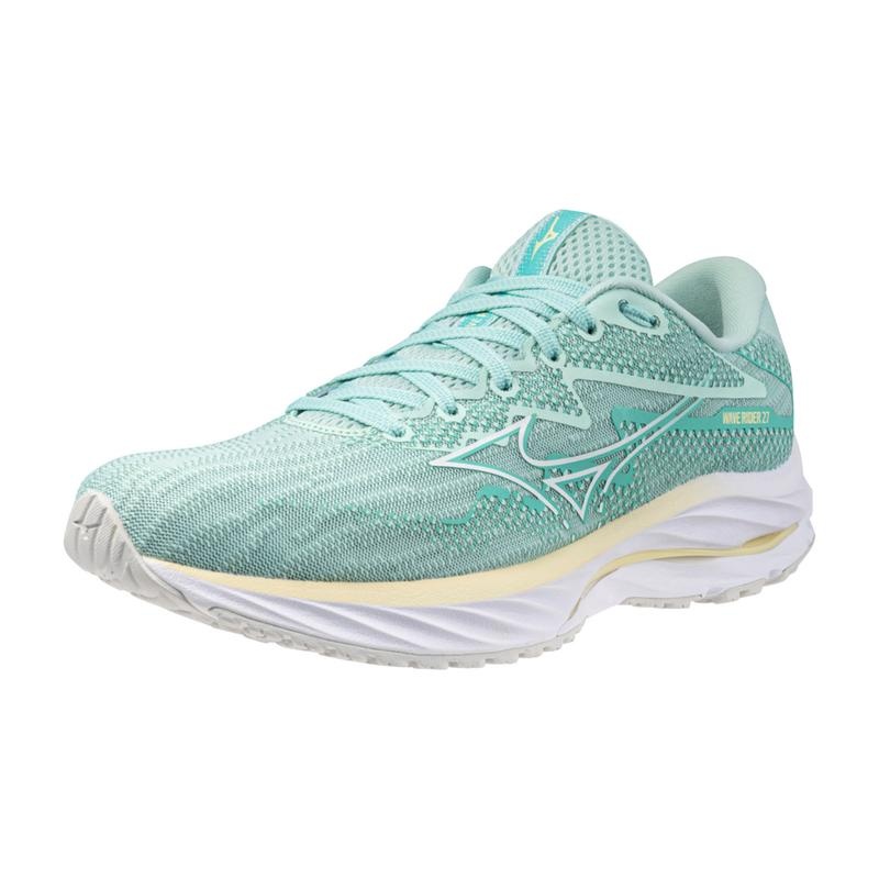 Chaussure Running Mizuno Wave Rider 27 Femme Bleu Blanche | France M2145LT