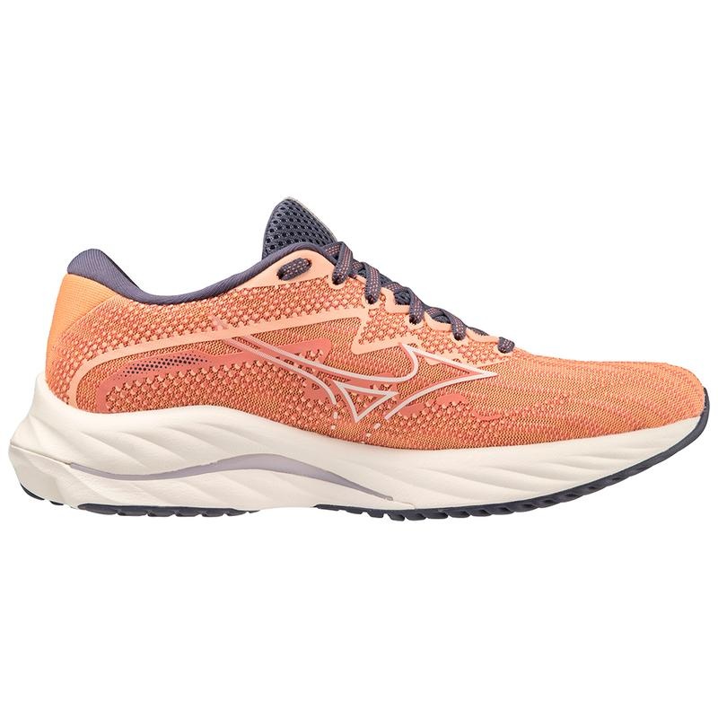 Chaussure Running Mizuno Wave Rider 27 Femme Corail Blanche | France M8365RD