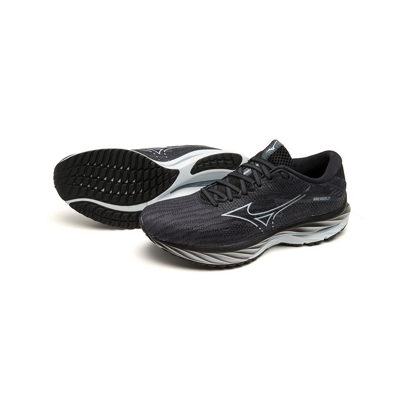 Chaussure Running Mizuno Wave Rider 27 Femme Noir | France M5609TK