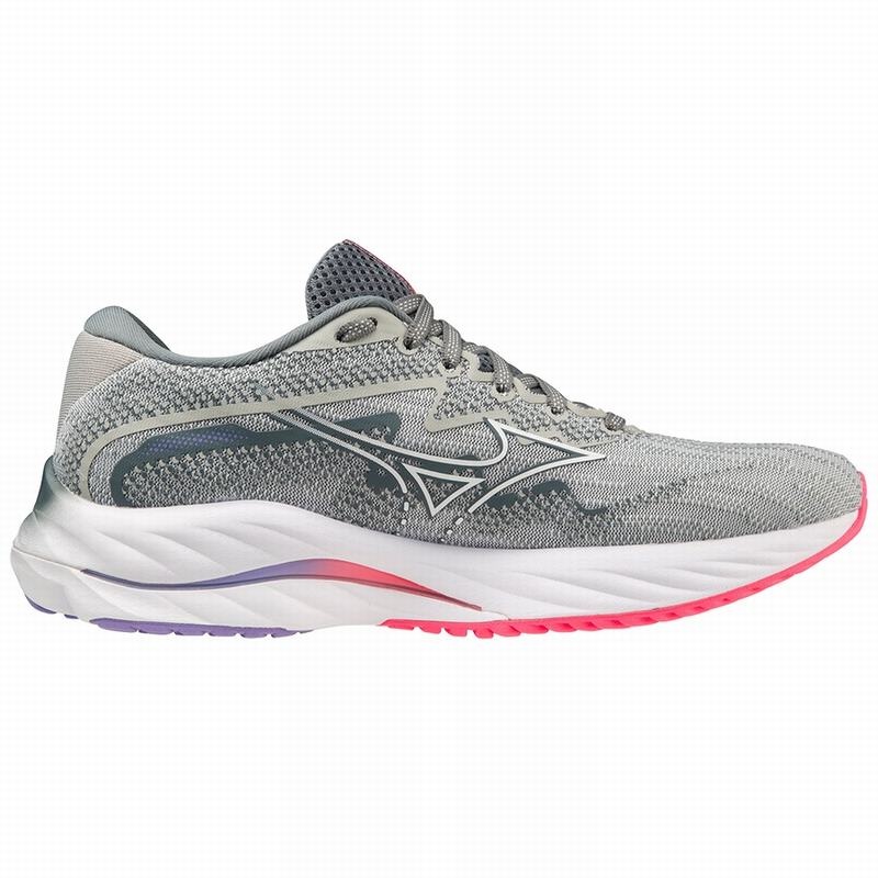 Chaussure Running Mizuno Wave Rider 27 Femme Bleu Blanche Rose | France M2395QR