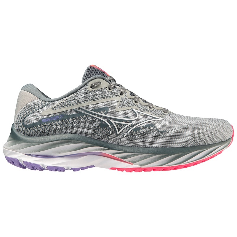 Chaussure Running Mizuno Wave Rider 27 Femme Bleu Blanche Rose | France M2395QR