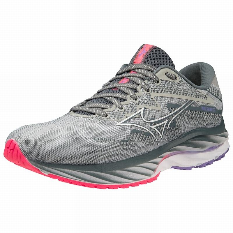 Chaussure Running Mizuno Wave Rider 27 Femme Bleu Blanche Rose | France M2395QR