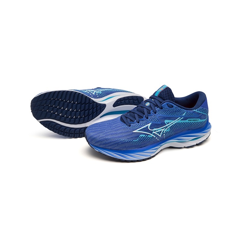 Chaussure Running Mizuno Wave Rider 27 Femme Bleu | France M0576BL