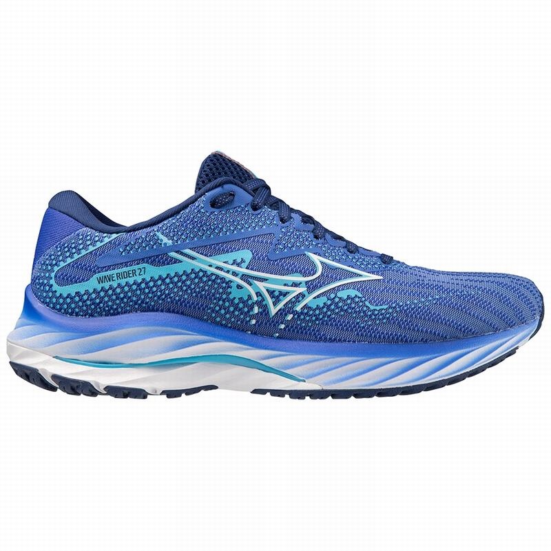 Chaussure Running Mizuno Wave Rider 27 Femme Bleu | France M0576BL