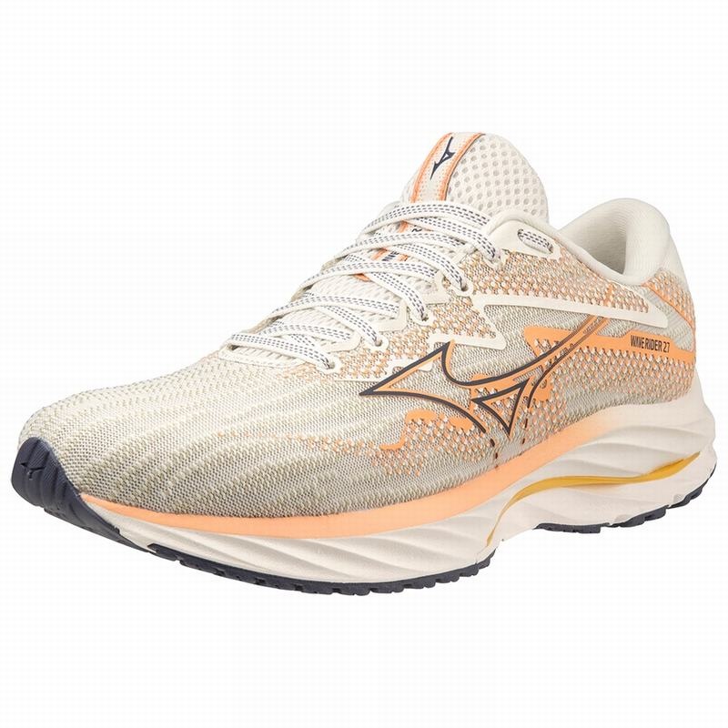 Chaussure Running Mizuno Wave Rider 27 Femme Blanche | France M3924XK