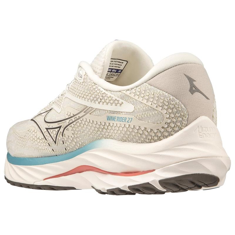 Chaussure Running Mizuno Wave Rider 27 Homme Blanche Grise | France M3269QD