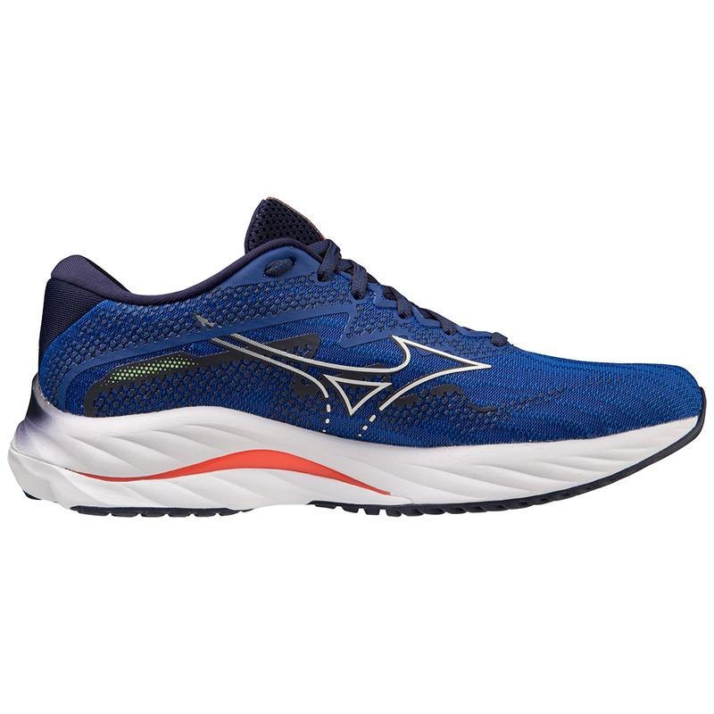 Chaussure Running Mizuno Wave Rider 27 Homme Bleu Blanche | France M5817UZ