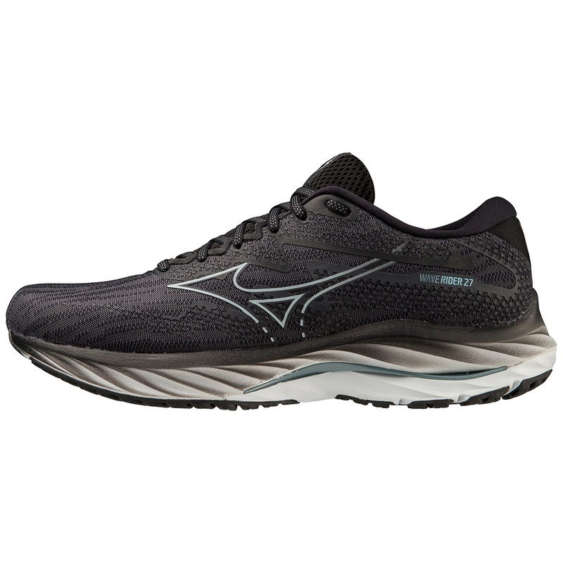 Chaussure Running Mizuno Wave Rider 27 Homme Bleu Noir | France M3187FM