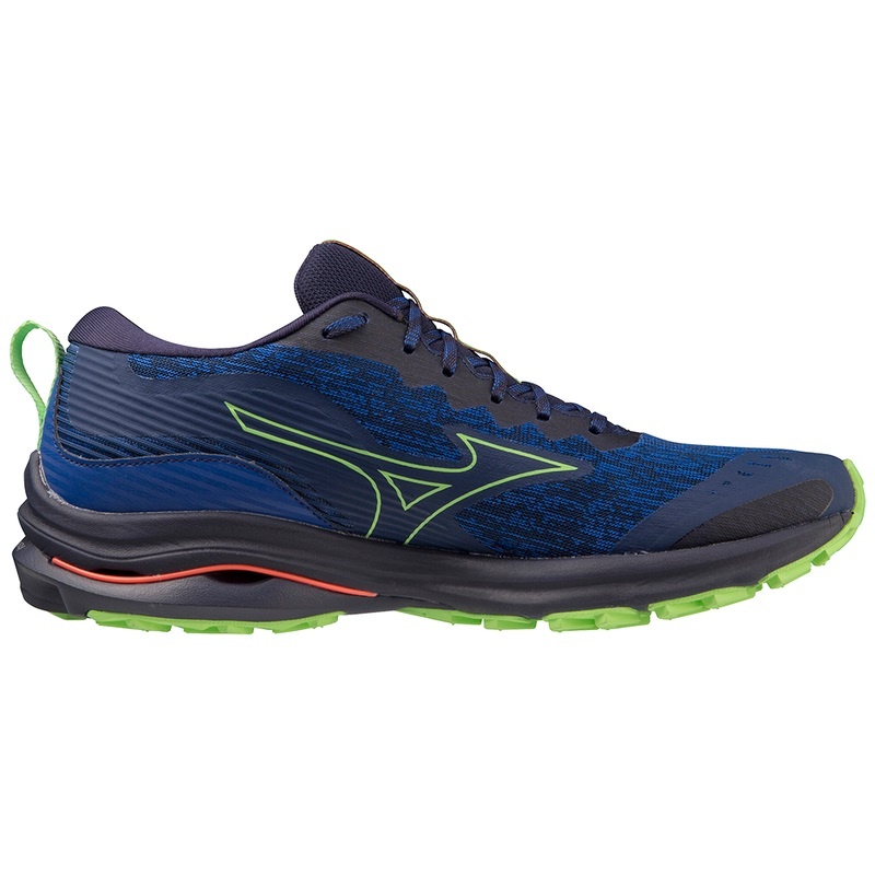 Chaussure Running Mizuno Wave Rider TT Homme Bleu Marine Vert | France M1046NG