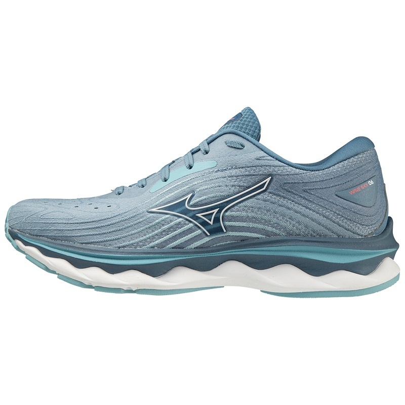 Chaussure Running Mizuno Wave Sky 6 Femme Blanche | France M6479ED