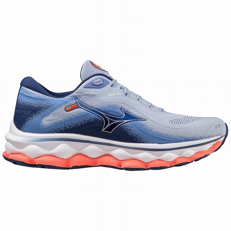 Chaussure Running Mizuno Wave Sky 7 Femme Bleu | France M8251OX