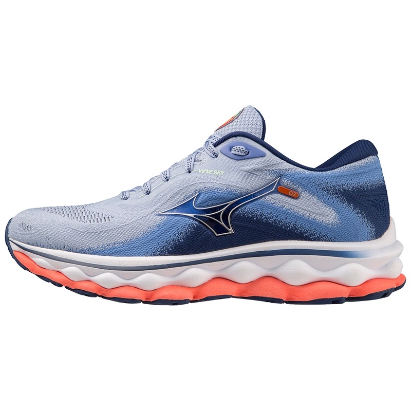 Chaussure Running Mizuno Wave Sky 7 Femme Bleu | France M8251OX