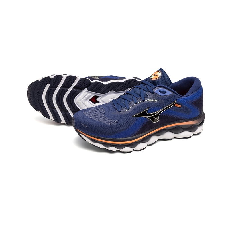 Chaussure Running Mizuno Wave Sky 7 Homme Argent | France M0843VJ