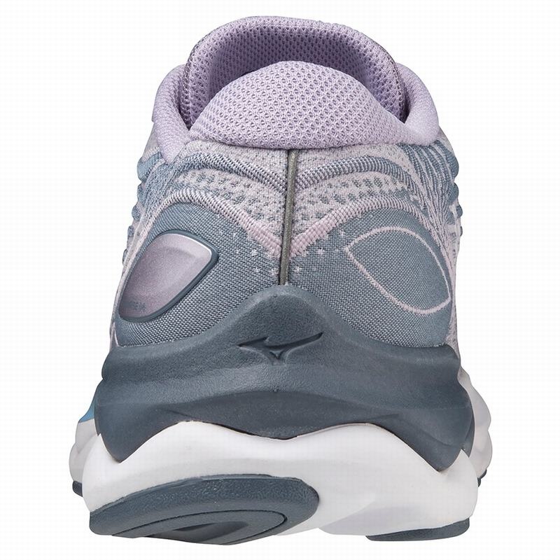 Chaussure Running Mizuno Wave Skyrise 4 Femme Violette Blanche Bleu | France M3517JE