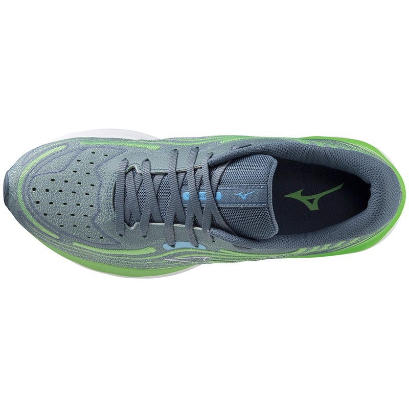 Chaussure Running Mizuno Wave Skyrise 4 Homme Vert Bleu | France M4289ZQ