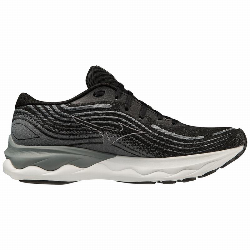 Chaussure Running Mizuno Wave Skyrise 4 Homme Noir Blanche | France M8360IR