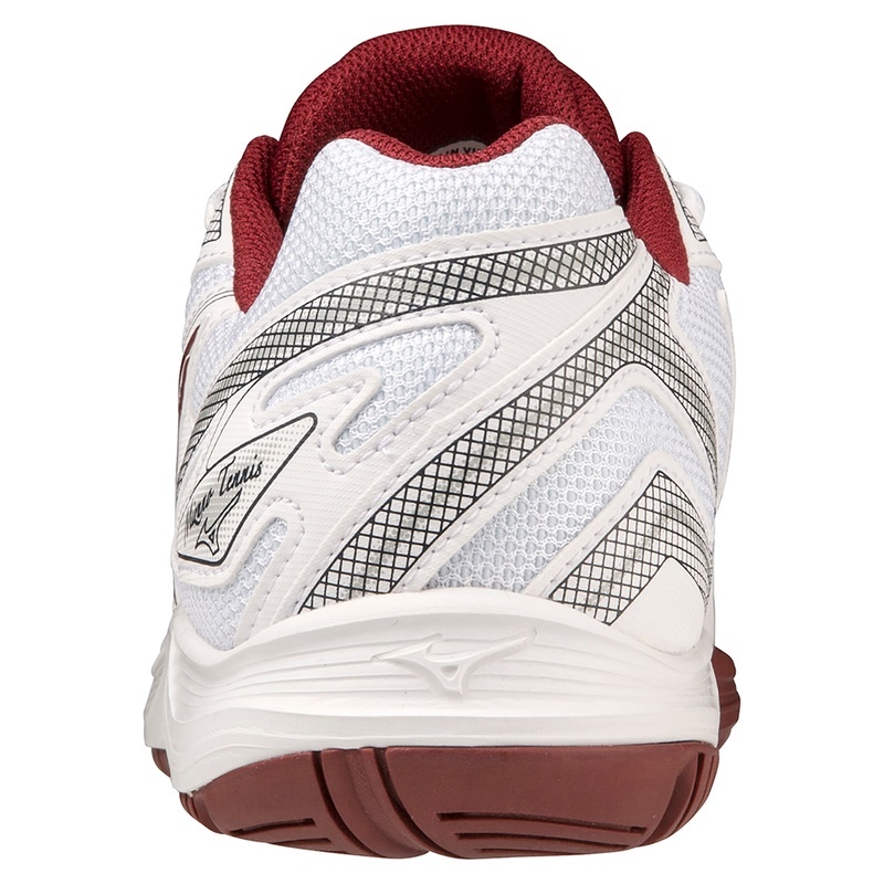 Chaussure Tennis Mizuno Break Shot 4 AC Femme Blanche Rouge Foncé | France M1952BX