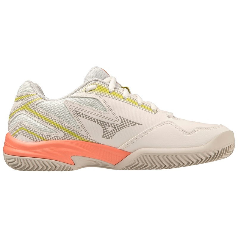 Chaussure Tennis Mizuno Break Shot 4 CC Femme Blanche Grise | France M6394LD