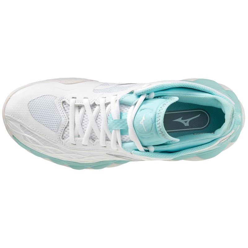 Chaussure Tennis Mizuno Wave Enforce Tour AC Femme Blanche Turquoise | France M2183CN