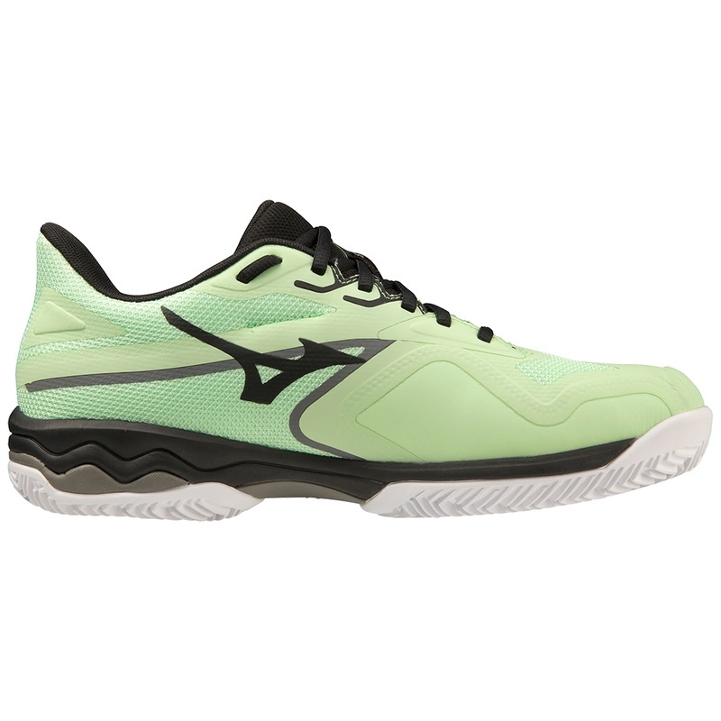 Chaussure Tennis Mizuno Wave Exceed Light 2 Homme Vert Noir Blanche | France M9534AC