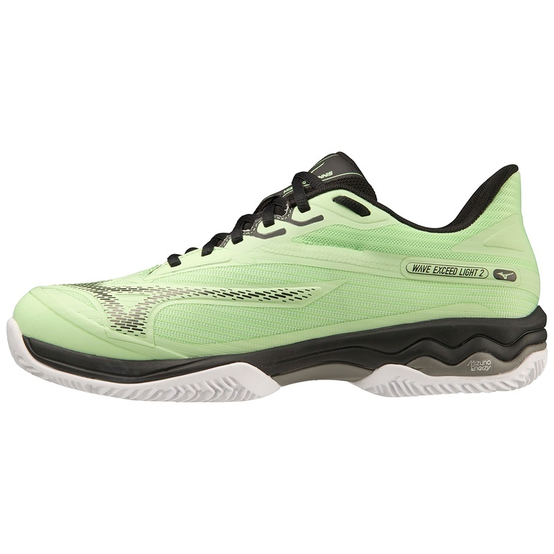 Chaussure Tennis Mizuno Wave Exceed Light 2 Homme Vert Noir Blanche | France M9534AC