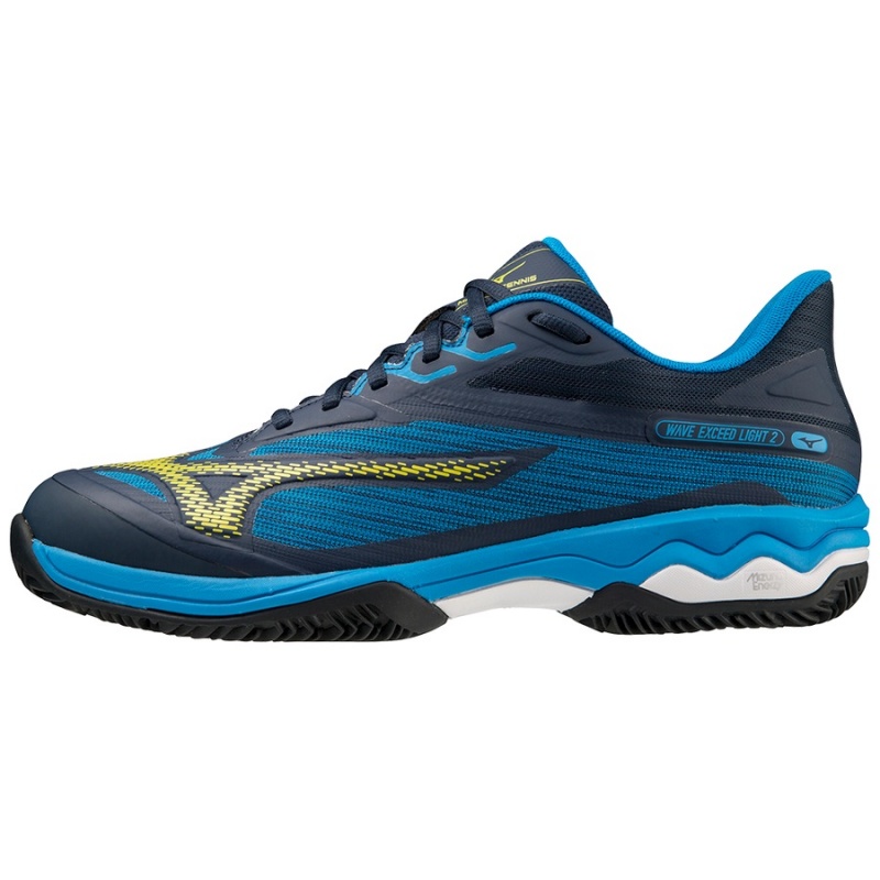 Chaussure Tennis Mizuno Wave Exceed Light 2 Homme Bleu | France M0658CF