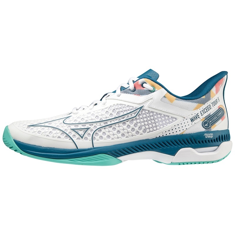 Chaussure Tennis Mizuno Wave Exceed Tour 5 AC Homme Turquoise | France M2143RM