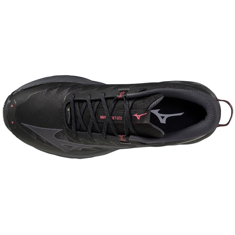 Chaussure Trail Running Mizuno Wave Daichi 7 GTX Femme Noir Rouge Foncé Rose | France M2950ZX