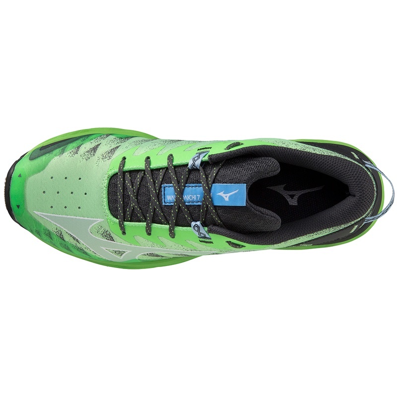 Chaussure Trail Running Mizuno Wave Daichi 7 Homme Vert Bleu | France M2468WZ