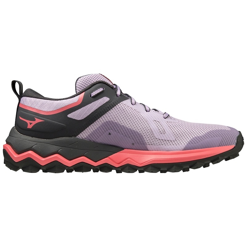 Chaussure Trail Running Mizuno Wave Ibuki 4 Femme Violette Noir Orange Corail | France M3568PW