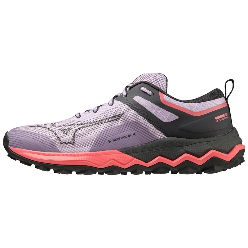 Chaussure Trail Running Mizuno Wave Ibuki 4 Femme Violette Noir Orange Corail | France M3568PW