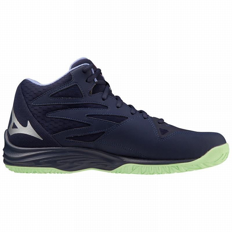 Chaussure Volley Mizuno Thunder Blade Z Mid Femme Bleu Vert | France M0351IM