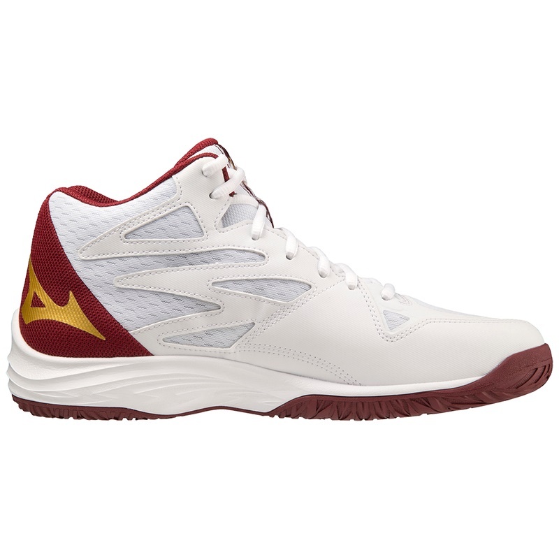 Chaussure Volley Mizuno Thunder Blade Z Mid Femme Blanche Rouge Foncé Doré | France M4317MN