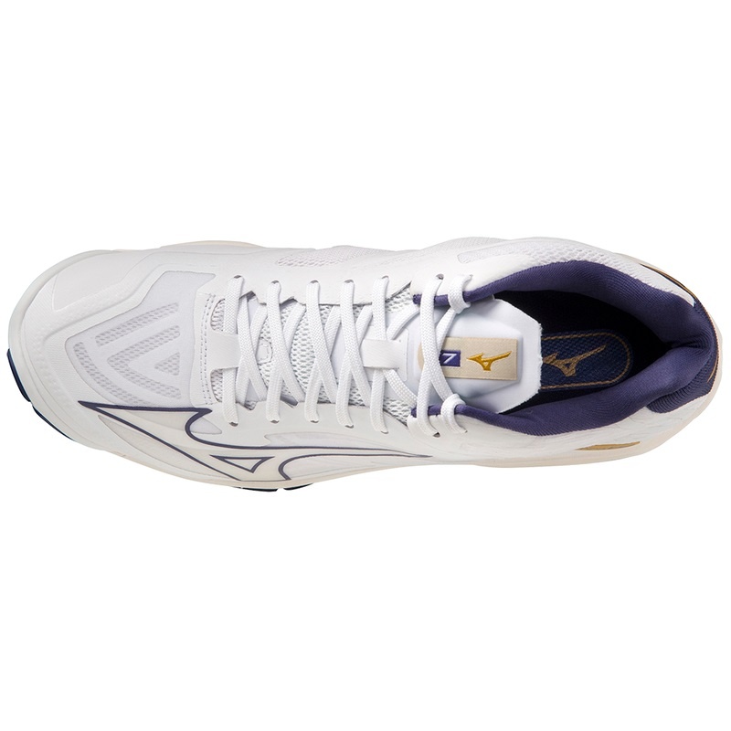 Chaussure Volley Mizuno Wave Lightning Z7Mid Femme Blanche Violette | France M3895UO