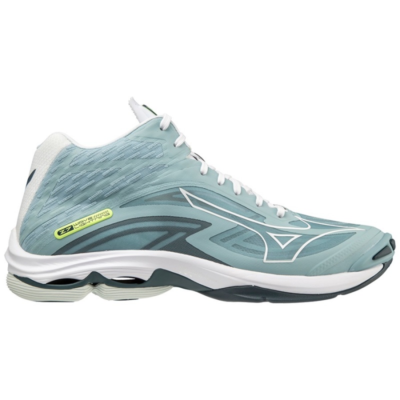 Chaussure Volley Mizuno Wave Lightning Z7Mid Homme Vert Blanche | France M8623BT