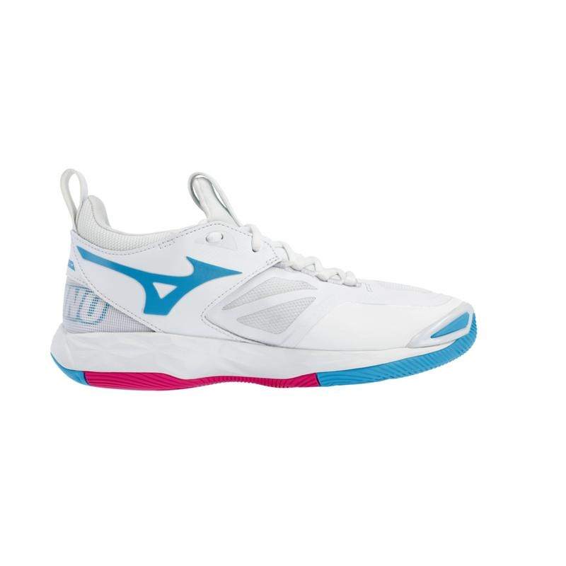 Chaussure Volley Mizuno Wave Momentum 2 Femme Blanche Rose | France M3210WF