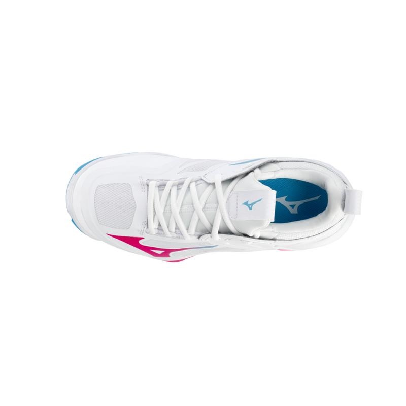 Chaussure Volley Mizuno Wave Momentum 2 Femme Blanche Rose | France M3210WF