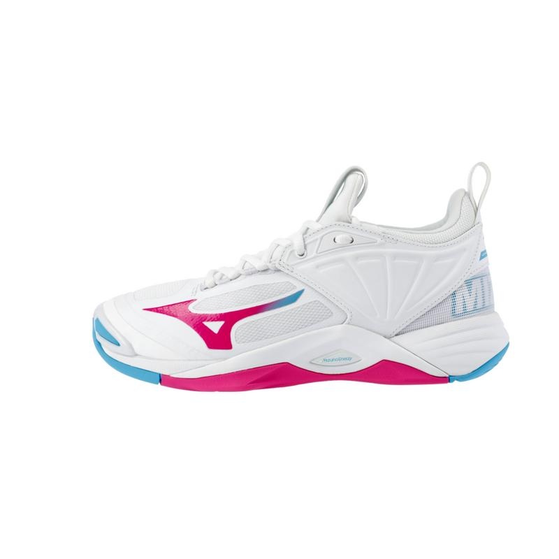 Chaussure Volley Mizuno Wave Momentum 2 Femme Blanche Rose | France M3210WF