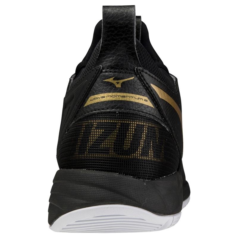 Chaussure Volley Mizuno Wave Momentum 2 Homme Noir Doré | France M4325NZ