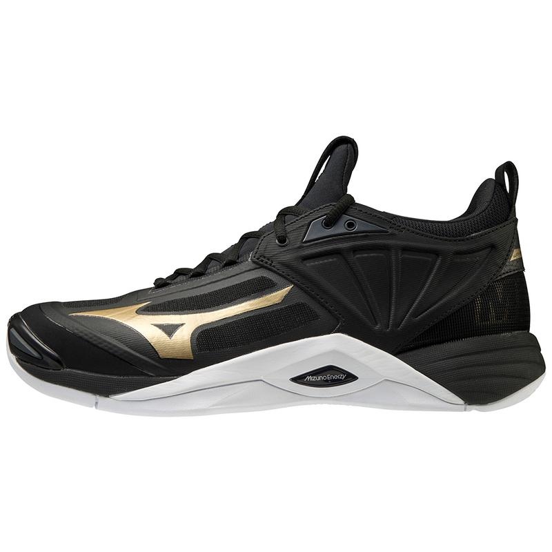 Chaussure Volley Mizuno Wave Momentum 2 Homme Noir Doré | France M4325NZ